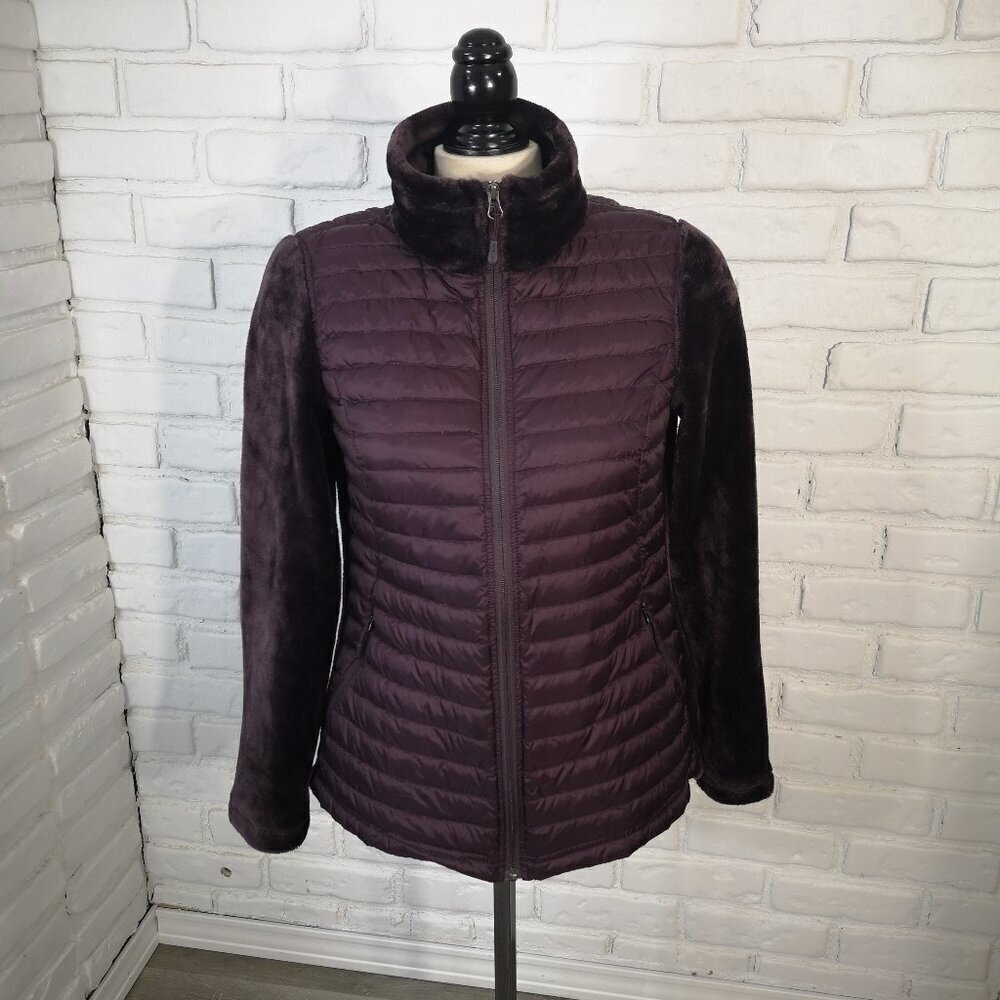 32 Degrees Heat Ladies Size Medium Purple Full Zip Lightweight 90 % Down Jacket